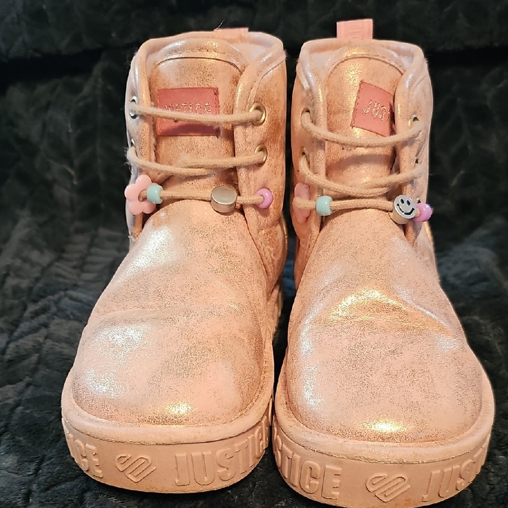 Justice Shimmering Pink Kids Boots